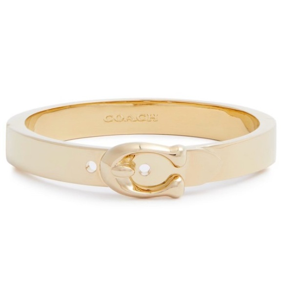 COACH Signature C-Buckle
Bangle - Gold-tone & color Chalk Enamel - Picture 3 of 15